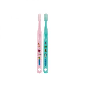 แปรงสีฟัน จูเนียร์ สำหรับเด็กอายุ 0-3 ปี (ชมพู-เขียว)