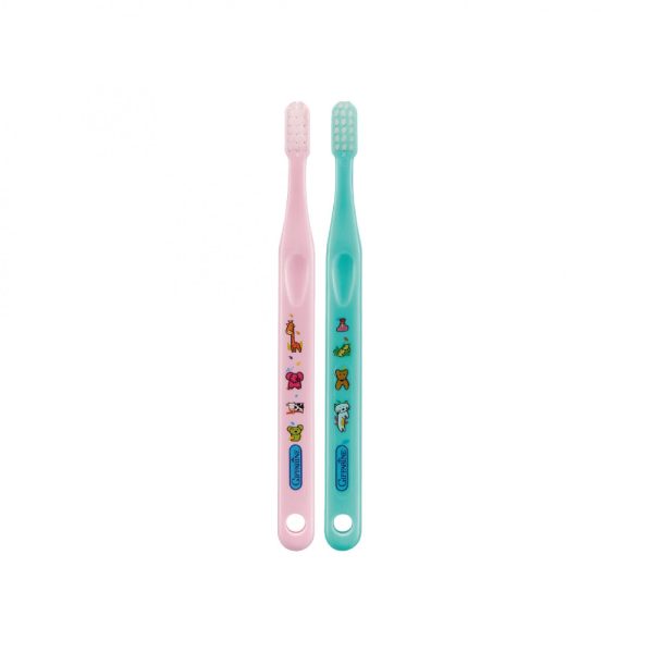 แปรงสีฟัน จูเนียร์ สำหรับเด็กอายุ 0-3 ปี (ชมพู-เขียว)