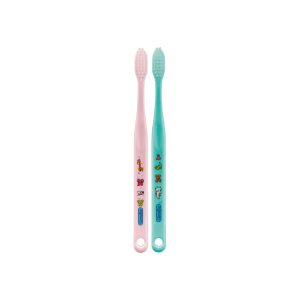 แปรงสีฟันจูเนียร์ (สำหรับเด็กอายุ 6-12 ปี) สีชมพู + เขียว