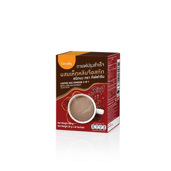 กาแฟปรุงสำเร็จ ผสมเห็ดหลินจือสกัด